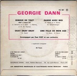 [Pochette de Dingue de tout (Georgie DANN) - verso]