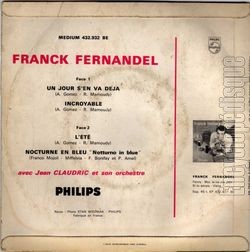 [Pochette de Un jour s’en va dj (Franck FERNANDEL) - verso]