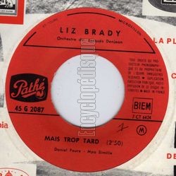 [Pochette de Palladium (Liz BRADY) - verso]