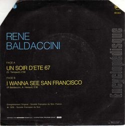 [Pochette de Un soir d’t 67 (Ren BALDACCINI) - verso]