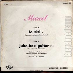 [Pochette de Le zizi (MARCEL (2)) - verso]