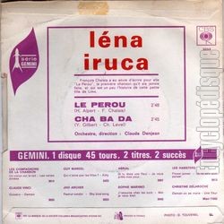 [Pochette de Le Prou (Lna IRUCA) - verso]