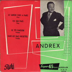 [Pochette de le samedi soir  Paris (ANDREX)]