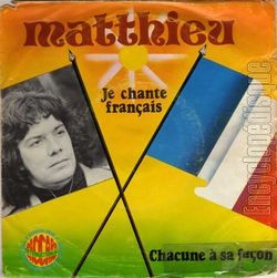 [Pochette de Je chante franais (MATTHIEU)]