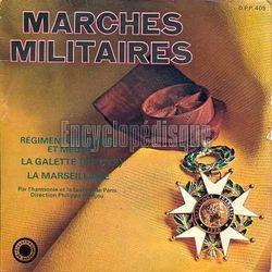 [Pochette de Marches militaires (L’HARMONIE ET LA FANFARE DE PARIS)]