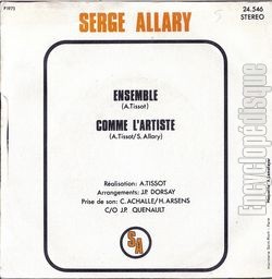 [Pochette de Ensemble (Serge ALLARY) - verso]