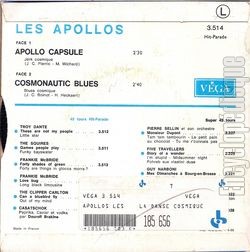 [Pochette de Cosmonautic blues (Les APOLLOS et LA DANSE COSMIQUE) - verso]