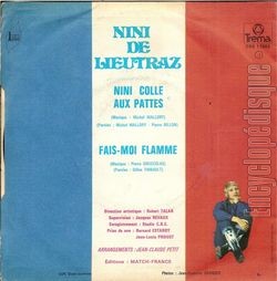 [Pochette de Nini colle aux pattes (Nini DE LIEUTRAZ) - verso]