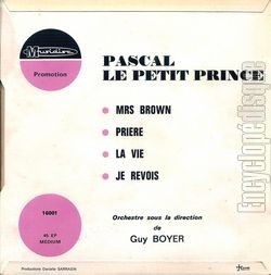 [Pochette de Mrs Brown (PASCAL, LE PETIT PRINCE) - verso]