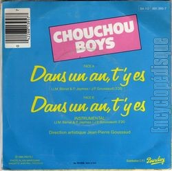 [Pochette de Dans un an, t’y es (CHOUCHOU BOYS) - verso]