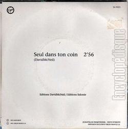 [Pochette de Seul dans ton coin (David MC NEIL et Alain SOUCHON) - verso]