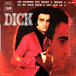 [Pochette de Un homme est mort (Dick RIVERS)]