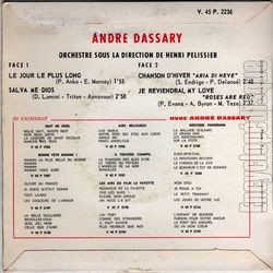 [Pochette de Le jour le plus long (Andr DASSARY) - verso]