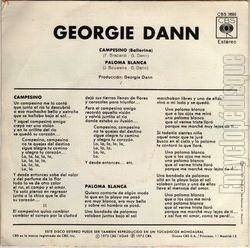 [Pochette de Campesino (Georgie DANN) - verso]