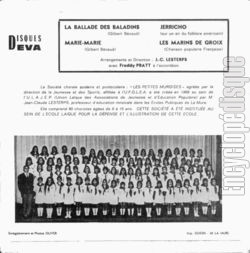 [Pochette de La ballade des baladins (CHORALE Les PETITS MUROISES) - verso]