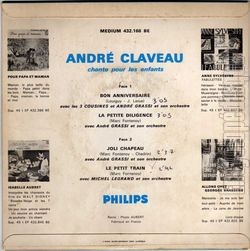 [Pochette de Bon anniversaire (Andr CLAVEAU) - verso]