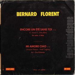 [Pochette de Encore un t sans toi (Bernard FLORENT) - verso]