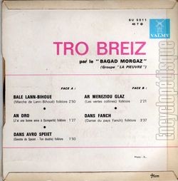 [Pochette de Tro Breizh (BAGAD MORGAZ) - verso]