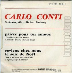 [Pochette de Reviens chez nous le soir de Nol (Carlo CONTI) - verso]