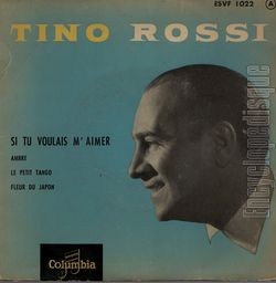 [Pochette de Si tu voulais m’aimer (Tino ROSSI)]