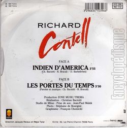 [Pochette de Indien d’America (Richard CONTELL) - verso]