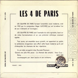 [Pochette de Jonathan (Les 4 de Paris (LES QUATRE DE PARIS)) - verso]