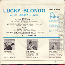 [Pochette de Au cœur du silence (Lucky BLONDO) - verso]