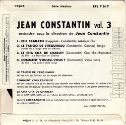 [Pochette de Tango de l’esquimau (Jean CONSTANTIN) - verso]