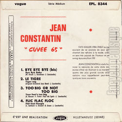 [Pochette de Too big or not too big (Jean CONSTANTIN) - verso]