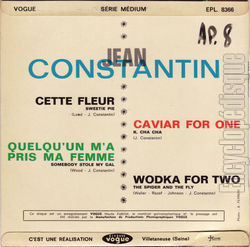 [Pochette de Caviar for one (Jean CONSTANTIN) - verso]