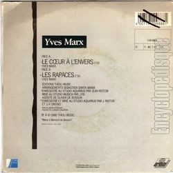 [Pochette de Le cœur  l’envers (Yves MARX) - verso]