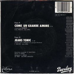 [Pochette de Come un’ grande amore (COMPILATION) - verso]