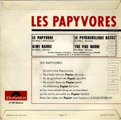 [Pochette de Le papyvore (Les PAPYVORES) - verso]