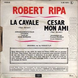 [Pochette de Csar, mon ami (Robert RIPA) - verso]