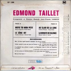 [Pochette de Mfie-toi mon petit (Edmond TAILLET) - verso]