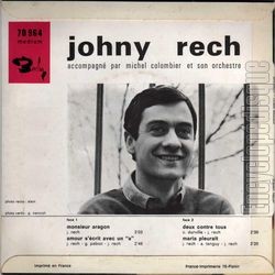 [Pochette de Monsieur Aragon (Johny RECH) - verso]