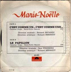 [Pochette de C’est comme un… c’est comme une… (MARIE-NOLLE) - verso]