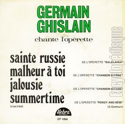 [Pochette de Chante l’oprette (Germain GHISLAIN) - verso]