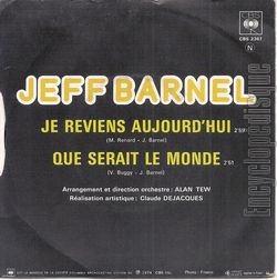 [Pochette de Je reviens aujourd’hui (Jeff BARNEL) - verso]