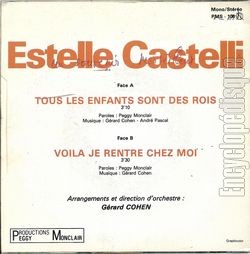 [Pochette de Tous les enfants sont des rois (Estelle CASTELLI) - verso]