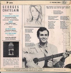 [Pochette de Un autographe, s’il vous plait (Georges CHATELAIN) - verso]