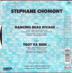 [Pochette de Dancing Beau Rivage (Stphane CHOMONT) - verso]