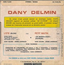 [Pochette de L’t (Dany DELMIN) - verso]