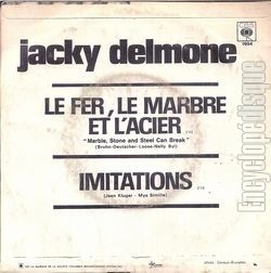 [Pochette de Le fer, le marbre et l’acier (Jacky DELMONE) - verso]