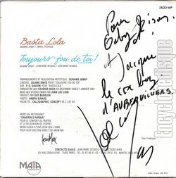 [Pochette de Basta Lola (Jean-Marc DESBOIS) - verso]