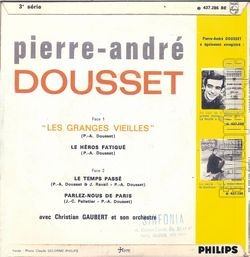 [Pochette de Les granges vieilles (Pierre-Andr DOUSSET) - verso]