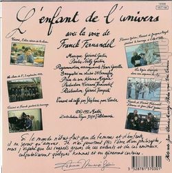 [Pochette de L’enfant de l’univers (Vincent et Franck FERNANDEL) - verso]