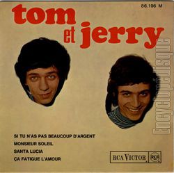 [Pochette de Si tu n’as pas beaucoup d’argent (TOM ET JERRY)]