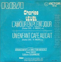 [Pochette de L’amour en plein jour (Charles LEVEL) - verso]