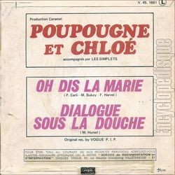 [Pochette de Oh dis la Marie (POUPOUGNE ET CHLO) - verso]